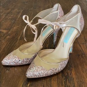 Betsey Johnson Rose Gold Wedding Shoes